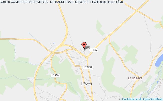 plan association Comite Departemental De Basketball D'eure-et-loir Lèves