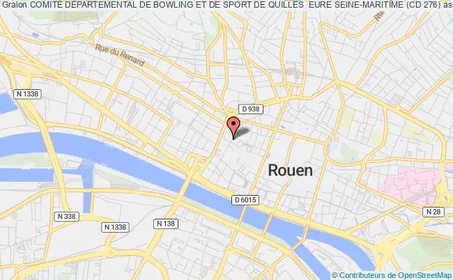 plan association ComitÉ DÉpartemental De Bowling Et De Sport De Quilles  Eure Seine-maritime (cd 276) Rouen