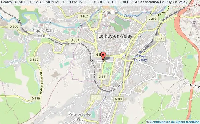 plan association ComitÉ DÉpartemental De Bowling Et De Sport De Quilles 43 Le    Puy-en-Velay
