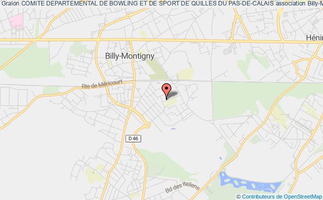 plan association Comite Departemental De Bowling Et De Sport De Quilles Du Pas-de-calais Billy-Montigny
