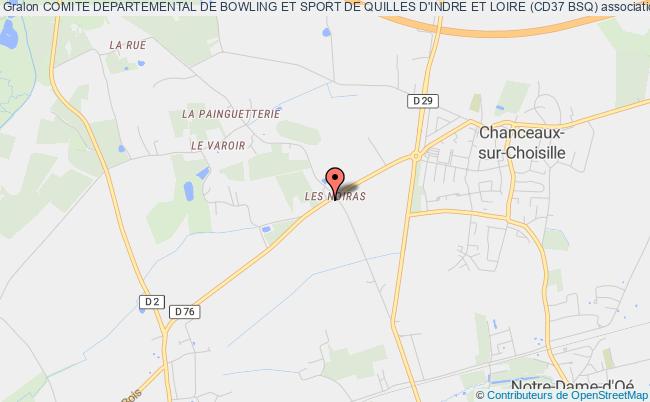 plan association Comite Departemental De Bowling Et Sport De Quilles D'indre Et Loire (cd37 Bsq) Chanceaux-sur-Choisille