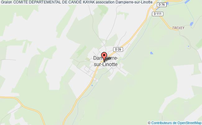 plan association ComitÉ DÉpartemental De CanoË Kayak Dampierre-sur-Linotte
