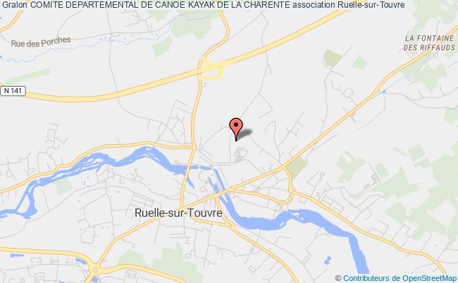 plan association Comite Departemental De Canoe Kayak De La Charente Ruelle-sur-Touvre