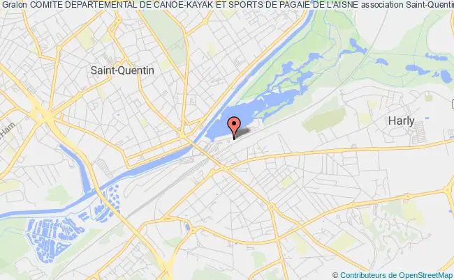 plan association Comite Departemental De Canoe-kayak Et Sports De Pagaie De L'aisne Saint-Quentin
