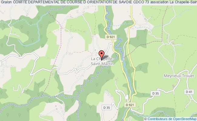 plan association Comite Departemental De Course D Orientation De Savoie Cdco 73 La    Chapelle-Saint-Martin