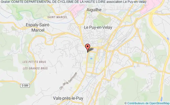 plan association Comite Departemental De Cyclisme De La Haute Loire Le    Puy-en-Velay