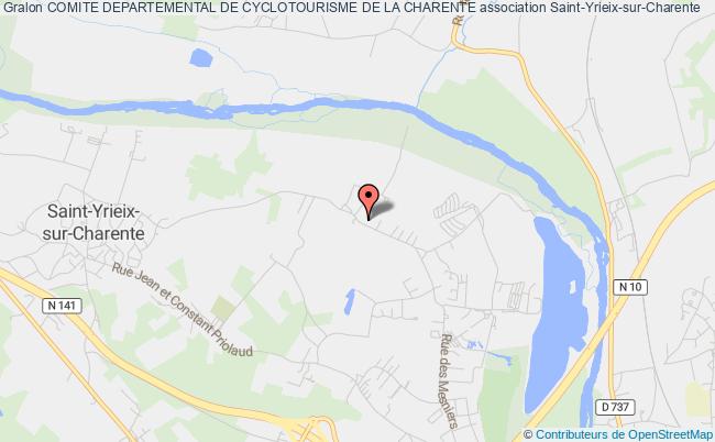 plan association Comite Departemental De Cyclotourisme De La Charente Saint-Yrieix-sur-Charente