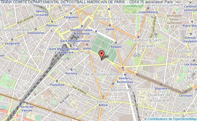 COMITE DEPARTEMENTAL DE FOOTBALL AMERICAIN DE PARIS  - CDFA 75