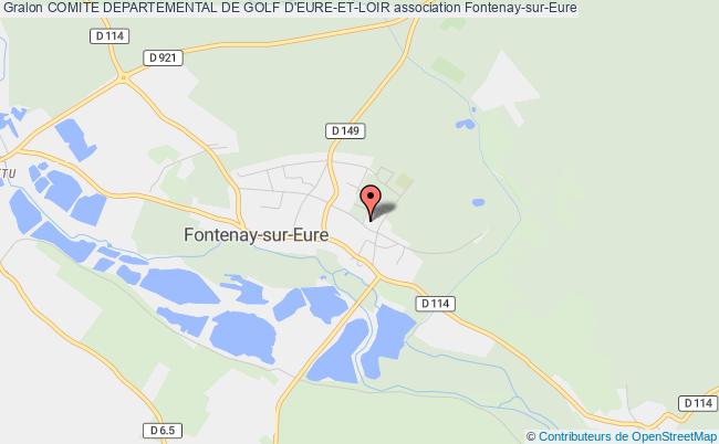 plan association Comite Departemental De Golf D'eure-et-loir Fontenay-sur-Eure