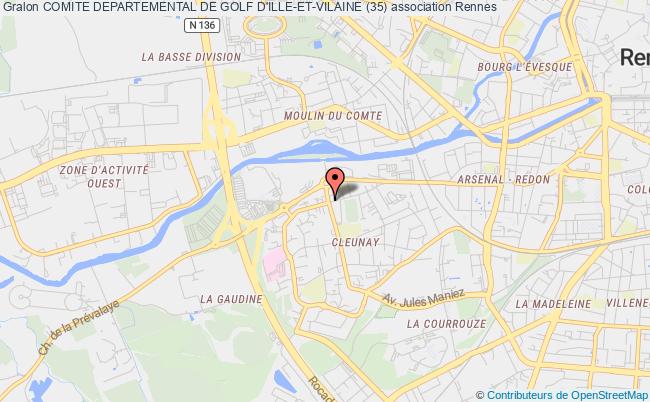 plan association Comite Departemental De Golf D'ille-et-vilaine (35) Rennes