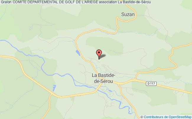 plan association Comite Departemental De Golf De L'ariege La Bastide-de-Sérou