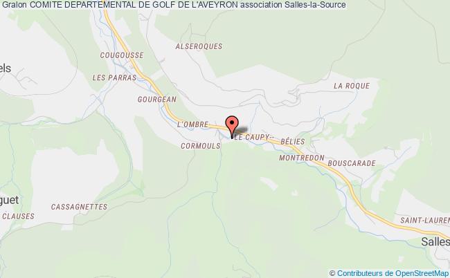 plan association Comite Departemental De Golf De L'aveyron Salles-la-Source
