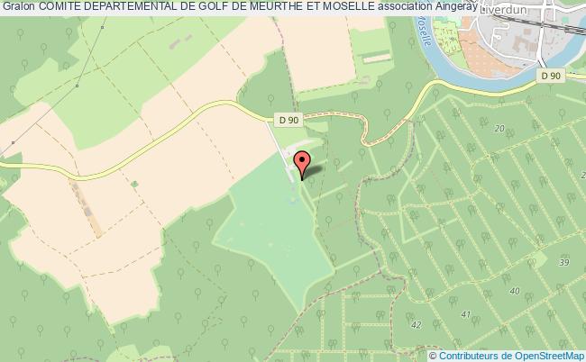 plan association Comite Departemental De Golf De Meurthe Et Moselle Aingeray