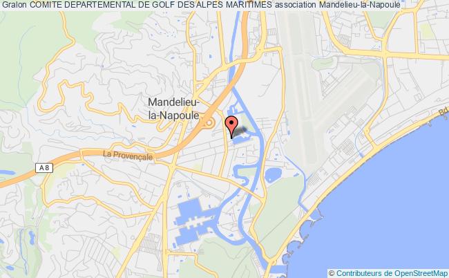 plan association Comite Departemental De Golf Des Alpes Maritimes Mandelieu-la-Napoule