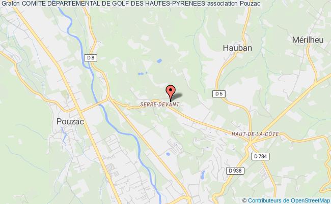 plan association Comite Departemental De Golf Des Hautes-pyrenees Pouzac