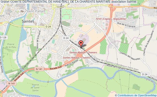 plan association Comite Departemental De Hand-ball De La Charente Maritime Saintes