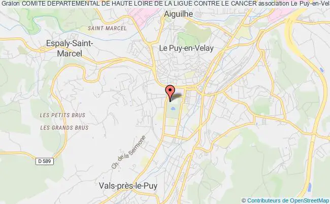 plan association Comite Departemental De Haute Loire De La Ligue Contre Le Cancer Le Puy-en-Velay