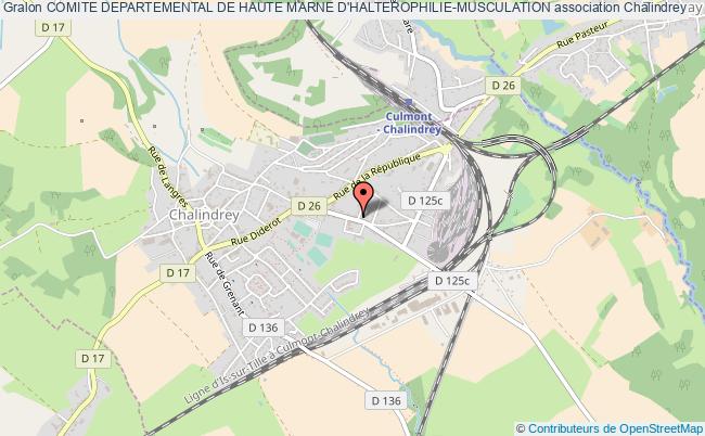 plan association Comite Departemental De Haute Marne D'halterophilie-musculation Chalindrey