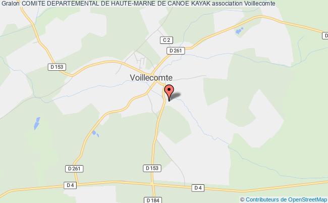 plan association Comite Departemental De Haute-marne De Canoe Kayak Voillecomte
