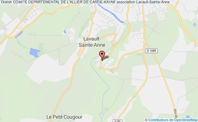 plan association Comite Departemental De L'allier De Canoe-kayak Lavault-Sainte-Anne