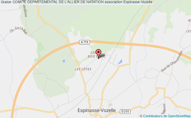 plan association Comite Departemental De L'allier De Natation Espinasse-Vozelle