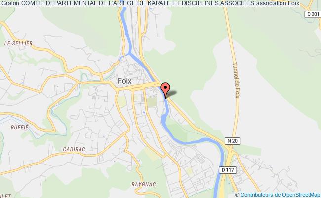 plan association Comite Departemental De L'ariege De Karate Et Disciplines Associees Foix