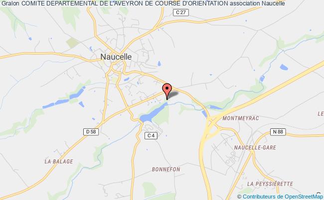 plan association Comite Departemental De L'aveyron De Course D'orientation Naucelle