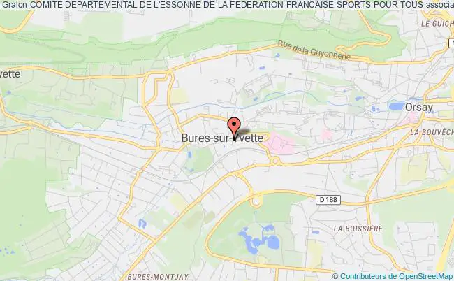 plan association Comite Departemental De L'essonne De La Federation Francaise Sports Pour Tous Bures-sur-Yvette