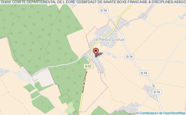 plan association Comite Departemental De L Eure Cdsbfda27 De Savate Boxe Francaise & Disciplines Associees Le Plessis-Grohan