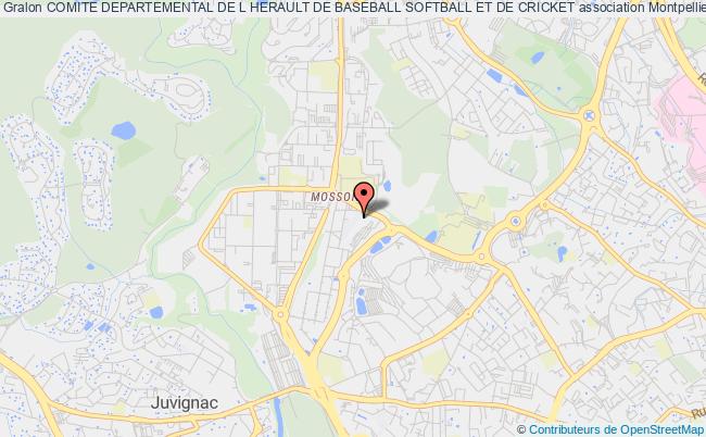 plan association Comite Departemental De L Herault De Baseball Softball Et De Cricket Montpellier