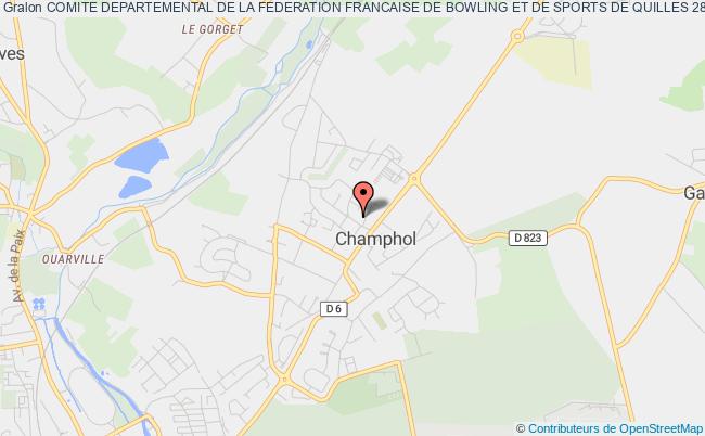 plan association Comite Departemental De La Federation Francaise De Bowling Et De Sports De Quilles 28 Champhol
