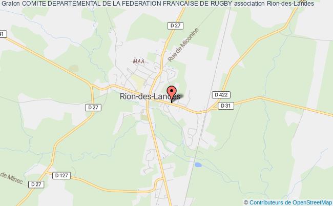plan association Comite Departemental De La Federation Francaise De Rugby Rion-des-Landes