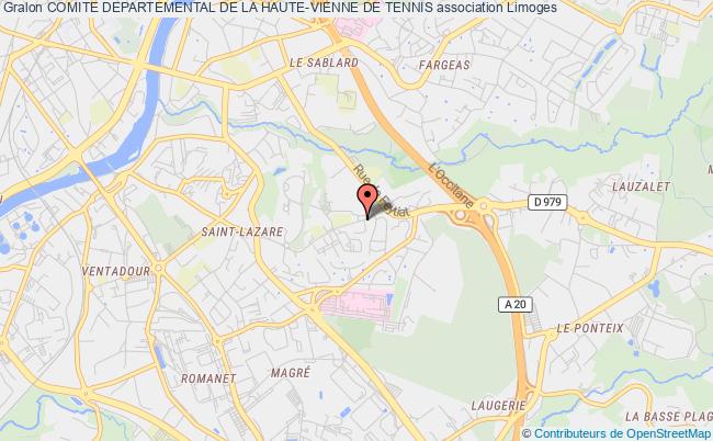 plan association Comite Departemental De La Haute-vienne De Tennis Limoges