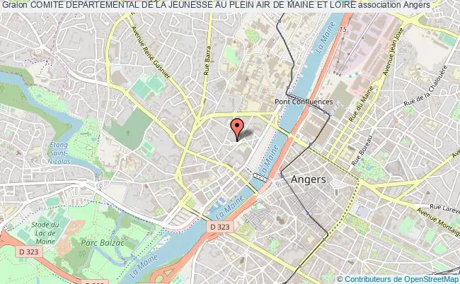 plan association Comite Departemental De La Jeunesse Au Plein Air De Maine Et Loire Angers