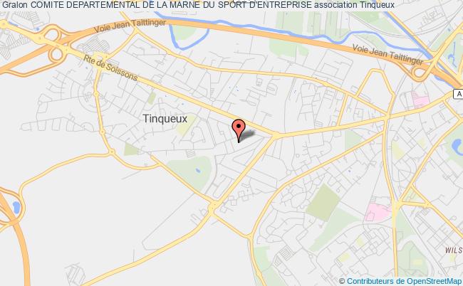 plan association Comite Departemental De La Marne Du Sport D'entreprise Tinqueux