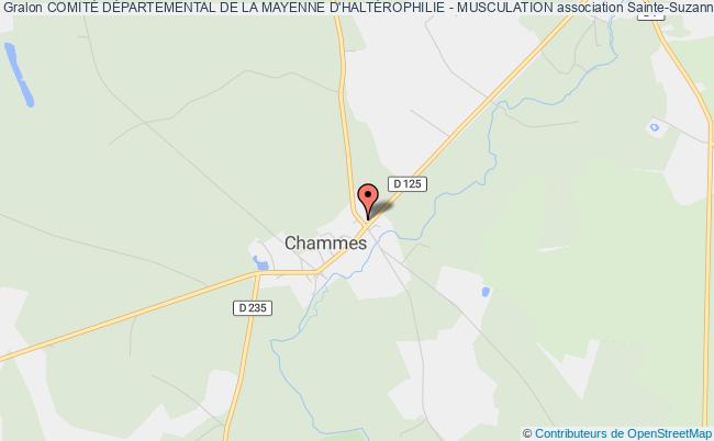 plan association ComitÉ DÉpartemental De La Mayenne D'haltÉrophilie - Musculation Sainte-Suzanne-et-Chammes
