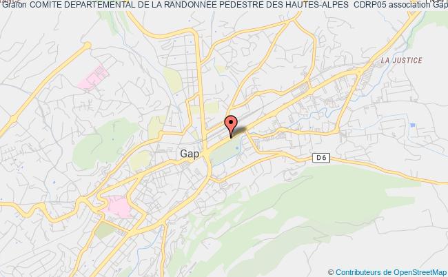 plan association Comite Departemental De La Randonnee Pedestre Des Hautes-alpes  Cdrp05 GAP