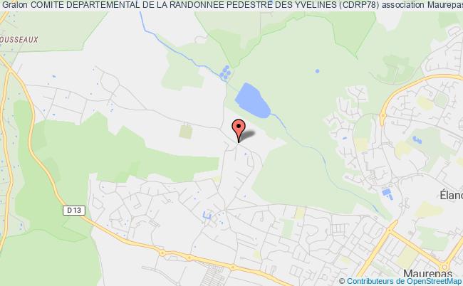 plan association Comite Departemental De La Randonnee Pedestre Des Yvelines (cdrp78) Maurepas
