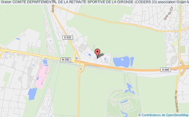 plan association Comite Departemental De La Retraite Sportive De La Gironde (coders 33) Gujan-Mestras