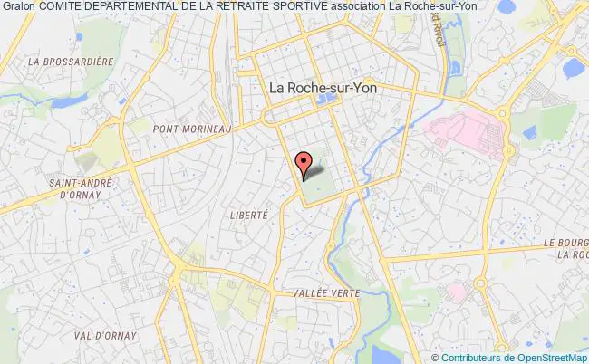 plan association Comite Departemental De La Retraite Sportive La    Roche-sur-Yon
