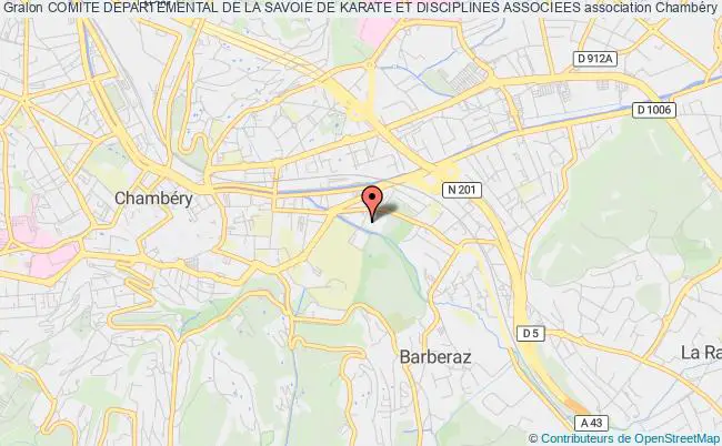 plan association Comite Departemental De La Savoie De Karate Et Disciplines Associees Chambéry