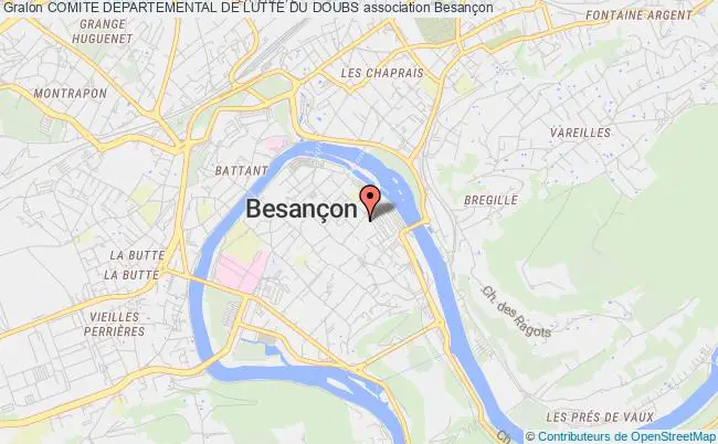 plan association Comite Departemental De Lutte Du Doubs Besançon