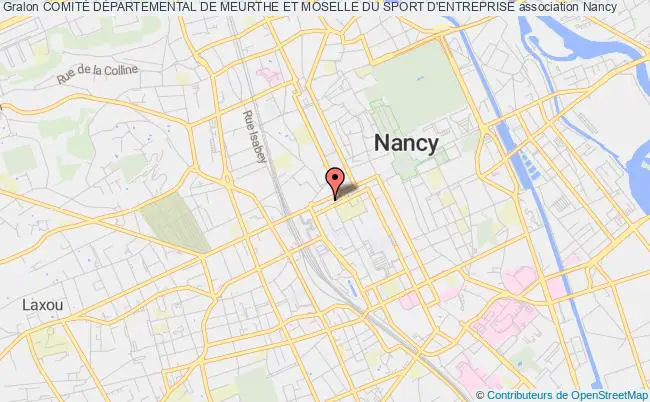 plan association ComitÉ DÉpartemental De Meurthe Et Moselle Du Sport D'entreprise Nancy