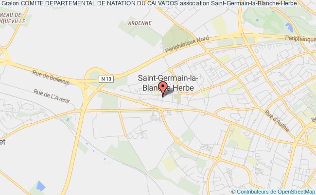 plan association Comite Departemental De Natation Du Calvados Saint-Germain-la-Blanche-Herbe