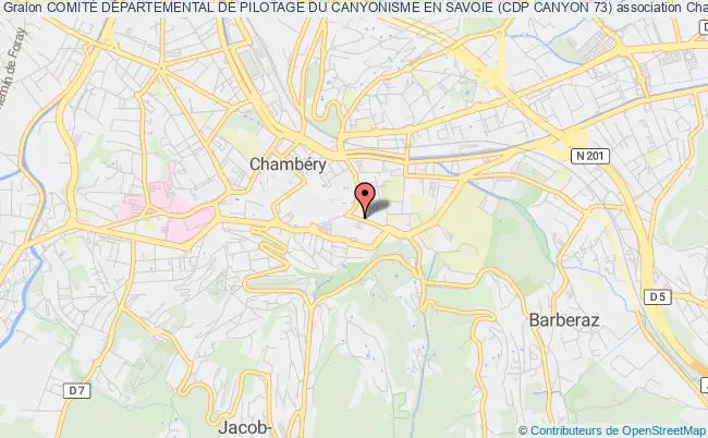 plan association ComitÉ DÉpartemental De Pilotage Du Canyonisme En Savoie (cdp Canyon 73) Chambéry