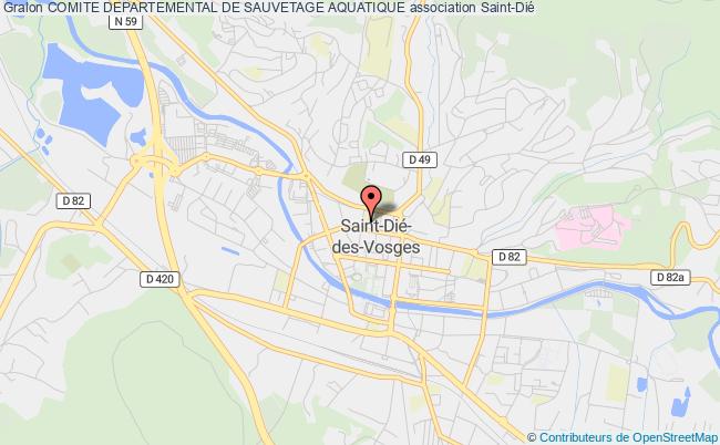 plan association Comite Departemental De Sauvetage Aquatique Saint-Dié-des-Vosges