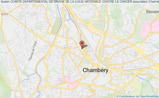 plan association Comite Departemental De Savoie De La Ligue Nationale Contre Le Cancer Chambéry