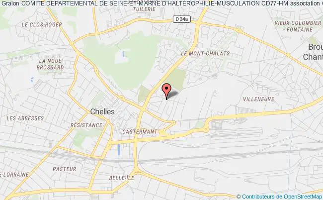 plan association Comite Departemental De Seine-et-marne D'halterophilie-musculation Cd77-hm Chelles