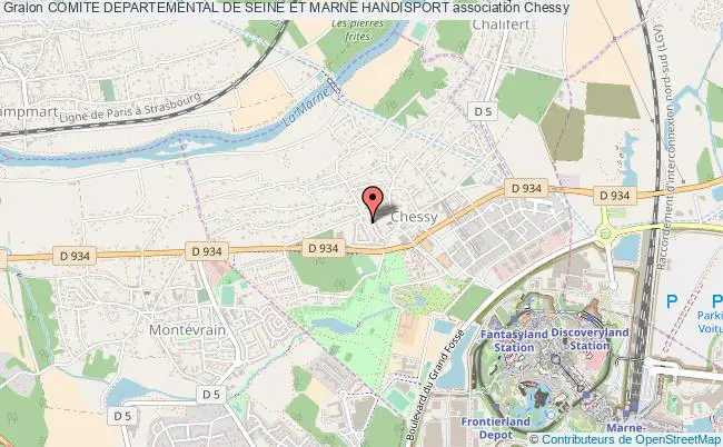plan association Comite Departemental De Seine Et Marne Handisport Chessy