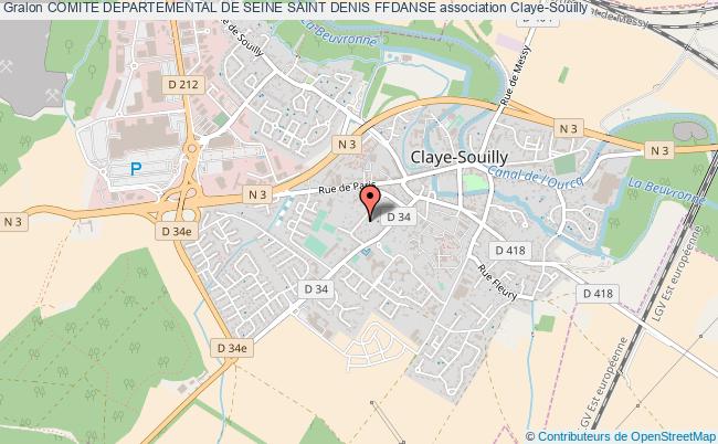 plan association Comite Departemental De Seine Saint Denis Ffdanse Claye-Souilly